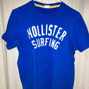 Hollister Surfing Casual Y2K Style Blue T-Shirt